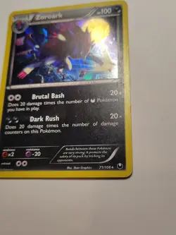 Pokemon Zoroark Dark Explorers Holo Rare Card 71/108 Cracked Ice HP - Image 4