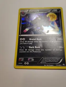 Pokemon Zoroark Dark Explorers Holo Rare Card 71/108 Cracked Ice HP - Image 5