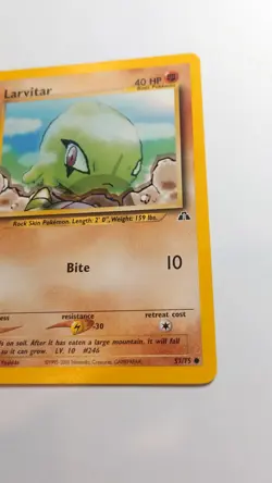 LARVITAR - 57/75 Neo Discovery - LP - Regular Common - Pokemon TCG Card - Image 4