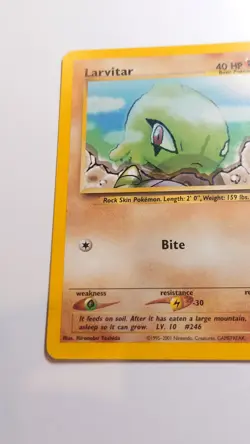 LARVITAR - 57/75 Neo Discovery - LP - Regular Common - Pokemon TCG Card - Image 5