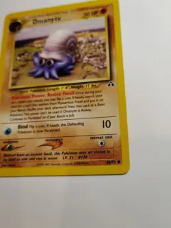 Omanyte 60/75 - Neo Discovery Set - Pokemon Card - Excellent Condition - Image 4