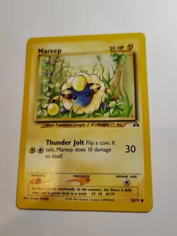 Mareep Neo Discovery 58/75 Vintage WOTC Pokemon Card TCG 2001 - Image 1