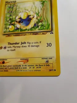 Mareep Neo Discovery 58/75 Vintage WOTC Pokemon Card TCG 2001 - Image 4