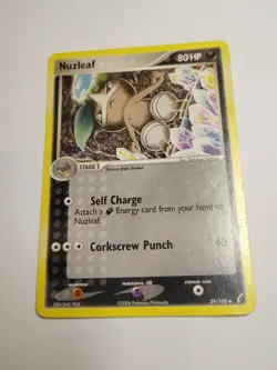 Nuzleaf 39/100 Crystal Guardians Pokemon Card - Image 1