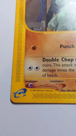 💥 Machop Pokemon 2002 TCG Expedition Base Set 117/165 Vintage Card MP - Image 5