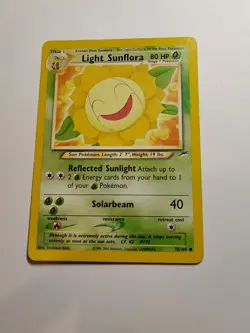 Pokemon TCG Light Sunflora 072/105 Neo Destiny Common card Unlimited LP - Image 1