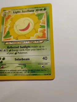 Pokemon TCG Light Sunflora 072/105 Neo Destiny Common card Unlimited LP - Image 4