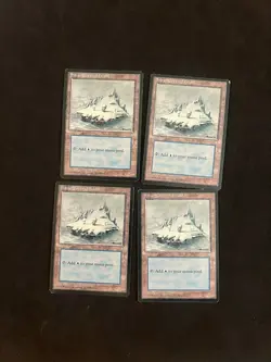 Snow-Covered Island x4 [Ice Age] Magic MTG Cards LP GREAT CONDITION! - Image 1