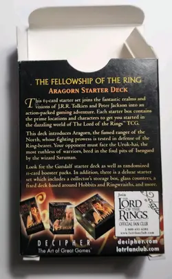 Lord of the Rings Trading Card Game Aragorn Starter Deck by Decipher Open - Image 2