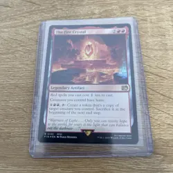 MTG Final Fantasy The Fire Crystal Legendary Artifact RARE FOIL #0135 - Image 1
