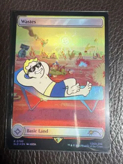 Mtg Secret Lair Fallout- Wastes -Foil-NM - Image 1