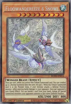 1x Floowandereeze & Snowl - 1st Edition NM Eng YuGiOh - Burst of Destiny - Image 1