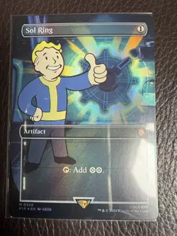 Mtg PIP Fallout- Sol Ring -Foil-NM - Image 1