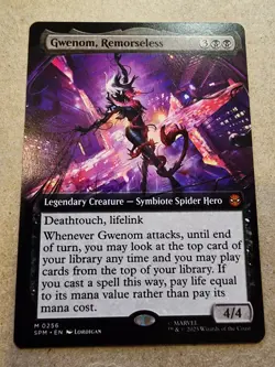 Gwenom, Remorseless - #256 Regular (Extended Art) Marvel's Spider-Man - Mtg - Image 1