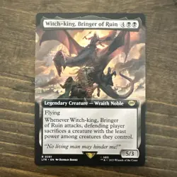 Witch-king, Bringer of Ruin 391 (Extended Art) lord of the rings mtg non foil - Image 1