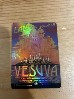 MTG Vesuva FOIL 0022 SLC - Secret Lair Encyclopedia Of Magic - Image 1