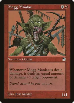 1 x Mogg Maniac - Stronghold - LP - MTG - Image 1
