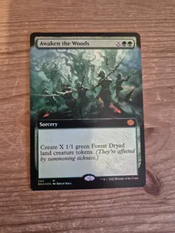 Awaken the Woods Foil Extended Art The Brothers' War Magic MTG NM - Image 4