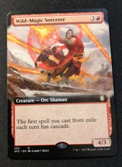 Wild-Magic Sorcerer - Extended Art - AFC - MTG - EN - NM - 305 - Image 1