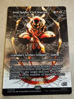 Iron Spider, Civil Warrior - #39 Regular - Borderless - Spider Man - Mtg - Image 1