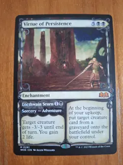 Virtue of Persistence WOE 281 Showcase Mythic Wilds of Eldraine NM MTG - Image 1