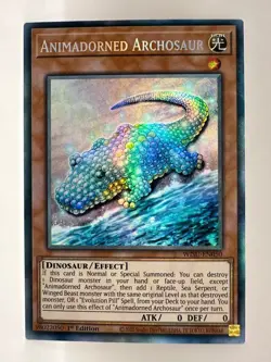 Yu-Gi-Oh Animadorned Archosaur WISU-EN050 Collector's Rare 1st Edition - Image 1