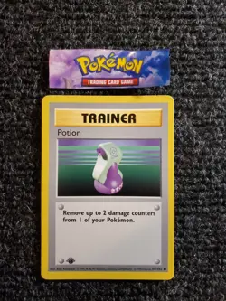 1999 POKEMON TRAINER Shadowless 1ST EDITION #94/102 POTION NM - Image 1
