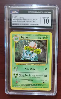 Pokemon Ivysaur Classic CLV Venusaur & Lugia ex Deck Holo #002 CGC 10 Gem Mint - Image 1