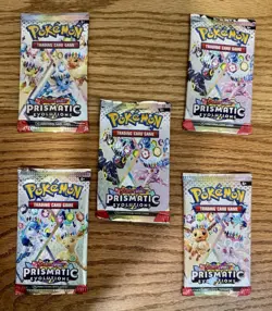 Pokemon Prismatic Evolutions Booster Pack - 10 Cards/Pack - Random Art - SEALED - Image 2