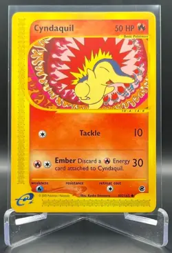 Pokemon TCG Expedition Base Set CYNDAQUIL Regular, Common - 105/165 - Image 1