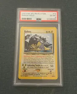 PSA 6 (EX-MT) Raikou #13 Holo - 2001 Pokemon TCG Neo Revelation - Image 3