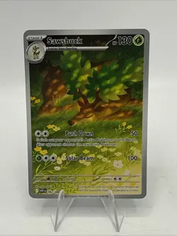 Pokemon Sawsbuck 092/086 Sv: White Flare Holo - Image 1
