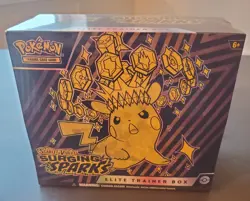 Pokemon TCG Scarlet & Violet Surging Sparks Pokemon Sealed Elite Trainer Box ETB - Image 1