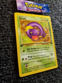 Pokemon TCG Ekans Fossil 46/62 1st Edition Wizards Base Set NM+ - Image 3