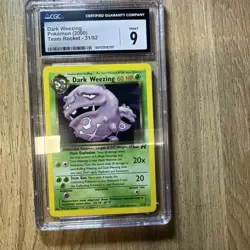Dark Wheezing Pokemon (2000) Team Rocket 31/82. CGC Mint 9 - Image 1