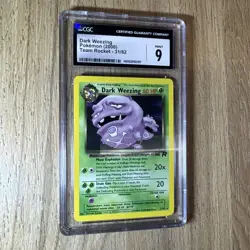 Dark Wheezing Pokemon (2000) Team Rocket 31/82. CGC Mint 9 - Image 2