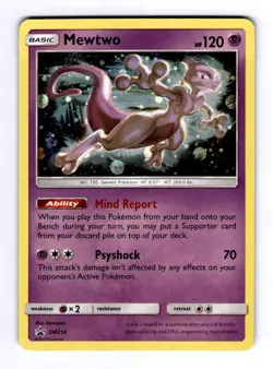 Mewtwo - SM214 SM Promos #SM214 (2017) Promo Holo NM Pokemon - Image 1