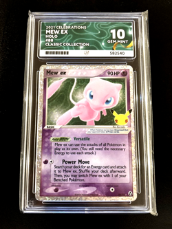 Mew Ex 88/92 Celebrations Holo ACE 10 Gem Mint Perfect 10 Pokemon TCG - Image 1