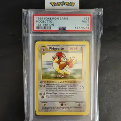 First Edition 1999 Pokemon Base Set 22/102 Pidgeotto PSA Mint 9 - Image 1