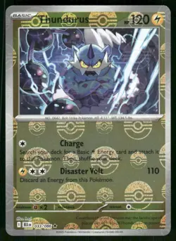 Thundurus (Poke Ball Pattern) 033/086 Rare Holo NM Pokemon SV: Black Bolt - Image 1