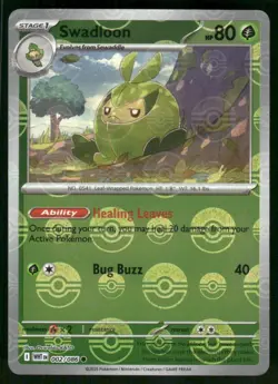Swadloon (Poke Ball Pattern) 002/086 Common Holo NM Pokemon SV: White Flare - Image 1