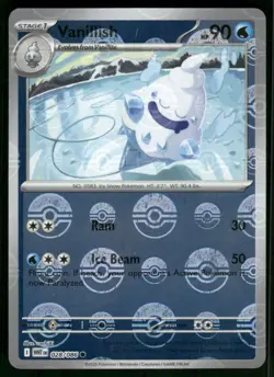 Vanillish (Poke Ball Pattern) 028/086 Common Holo NM Pokemon SV: White Flare - Image 1