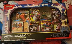 Pokemon TCG Mega Lucario EX Figure Collection Box *New *Sealed - Image 1