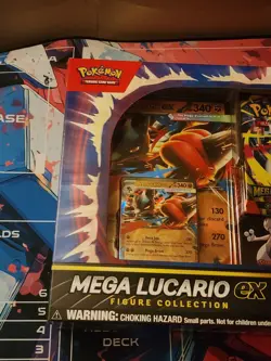 Pokemon TCG Mega Lucario EX Figure Collection Box *New *Sealed - Image 2