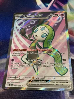 Pokemon TCG Meloetta ex 159/086 Holo Double Rare Black Bolt NM/M - Image 2