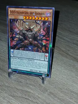 YuGiOh D/D/D Oblivion King Abyss Ragnarok SP17-EN029 1st Edition Starfoil Rare - Image 3