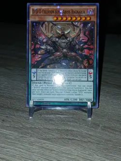 YuGiOh D/D/D Oblivion King Abyss Ragnarok SP17-EN029 1st Edition Starfoil Rare - Image 5