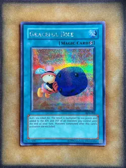 Yugioh Graceful Dice EDS-002 Parallel Secret Rare MP - Image 1
