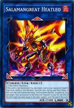 Yugioh! Salamangreat Heatleo - SDSB-EN040 - Ultra Rare - 1st Edition Near Mint, - Image 1