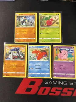 Pokemon Miscut Misprint Off-Center Error 5 Card Lot Alignment Dot Brilliant Star - Image 1